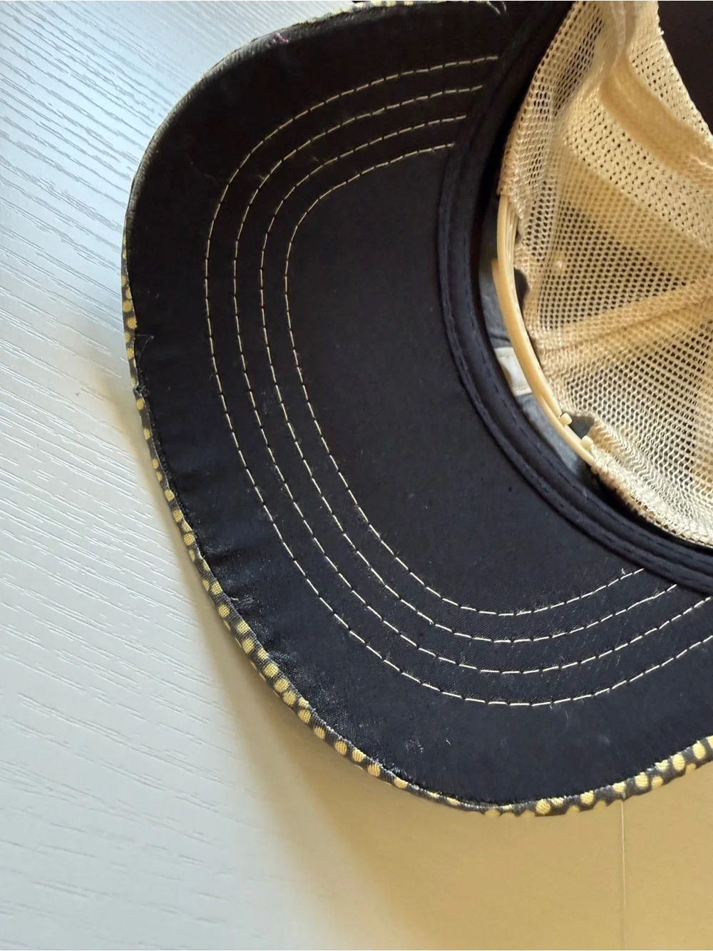 Faith Over Fear Trucker Patch Hat Cap Grey Yellow Accent Adjustable Mesh SnapBac